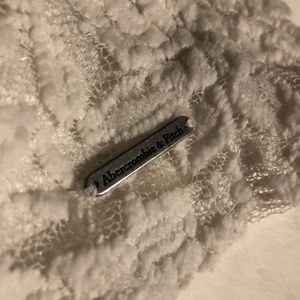 Abercrombie & Fitch White Lace Skirt